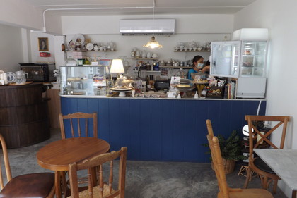店頭の噴水